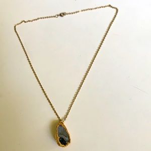Agate Slice Necklace, Druzy